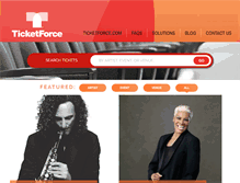 Tablet Screenshot of myticketforce.com